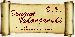 Dragan Vukonjanski vizit kartica